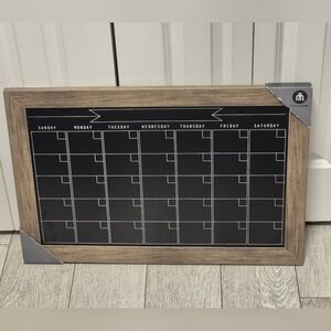 New Home Trends Wooden Rustic Home Monthly Weekly Planner Chalkboard Calendar
